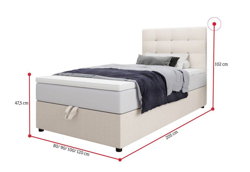 Čalúnená posteľ boxspring KING LUX - ROZMEROVKA - 1