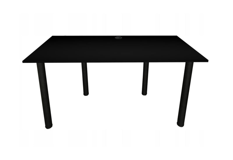 Počítačový herný stôl CODE BIG, 160x73-76x80, čierna/čierne nohy - - 0