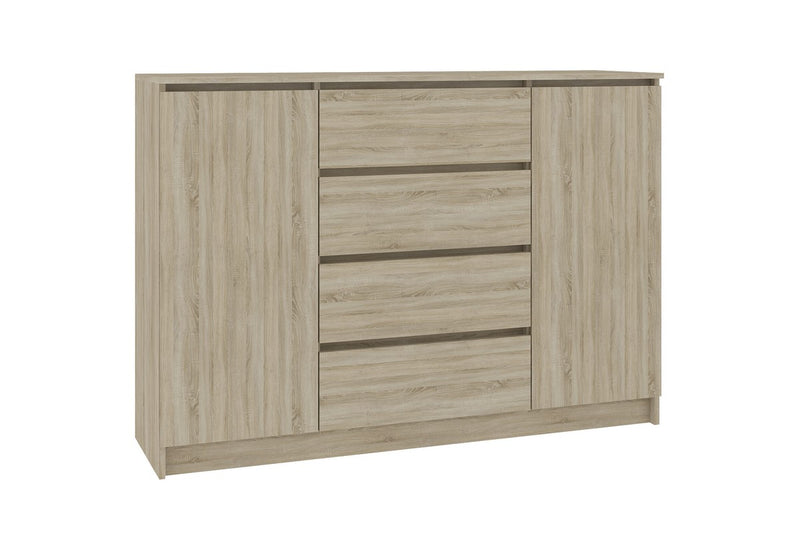 Komoda ARMARIA K140 2D4SZ, 138x99x40, sonoma - - 0