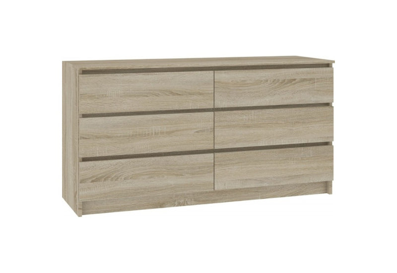 Komoda ARMARIA K120 6SZ, 120x77x40, sonoma - - 0