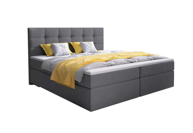 Čalúnená posteľ boxspring GLOSE, 180x200, sawana 05 - - 0