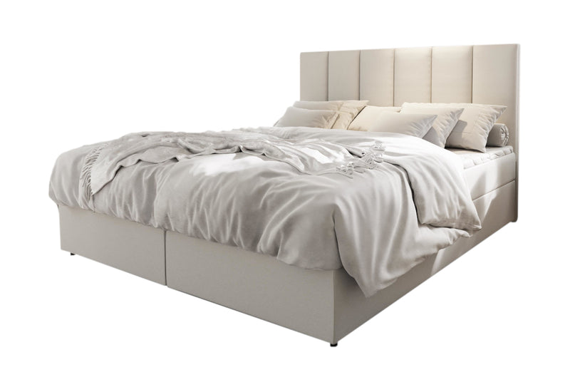 Čalúnená posteľ boxspring KARDI, 140x200, soft 17 - - 0