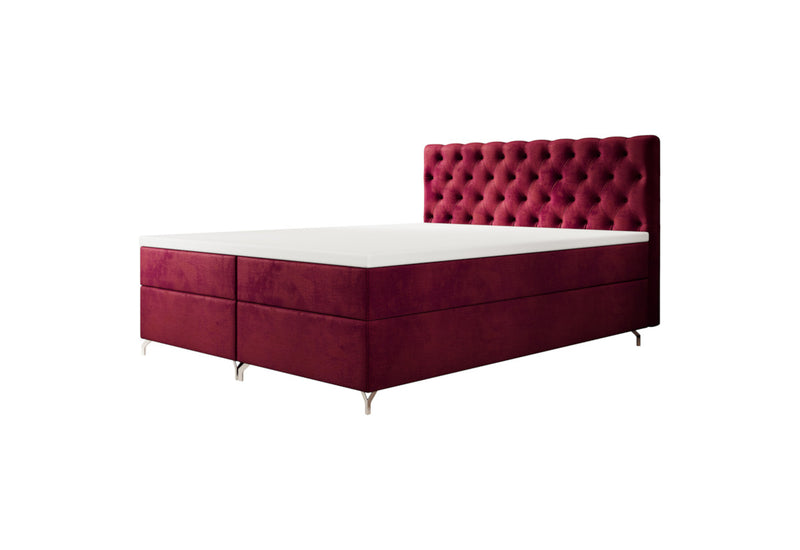 Čalúnená posteľ boxspring FESTER 2, 160x200, Monolith 59 - - 0