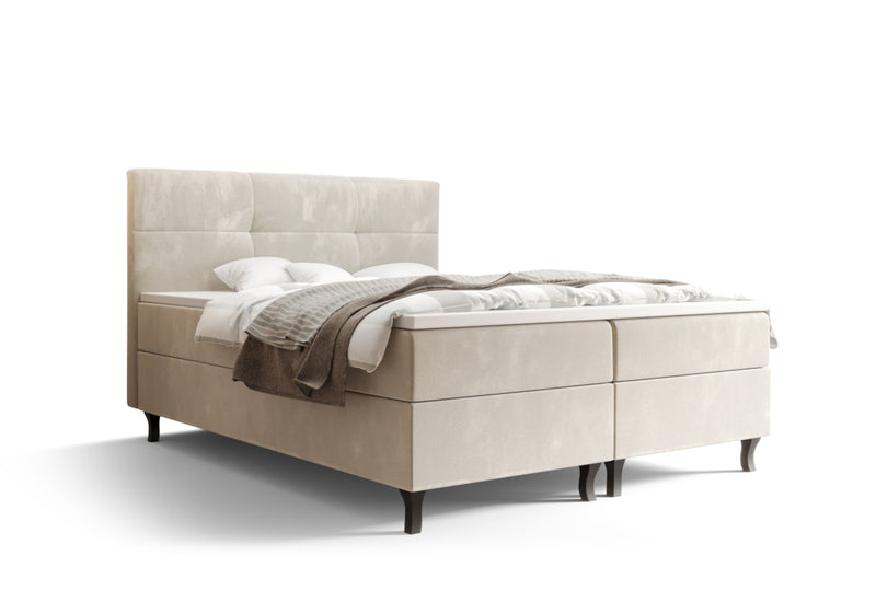Čalúnená posteľ boxspring AMIR, 180x200, monolith 02 - - 0