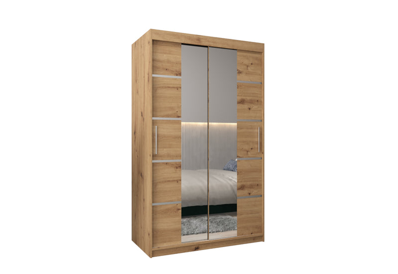 Šatníková skriňa VETRONA 3, 120x200x62, dub artisan - - 0