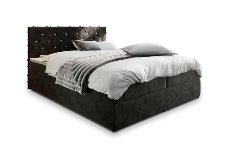 Čalúnená posteľ boxspring IRANA, 160x200, magic velvet 2219 - - 0