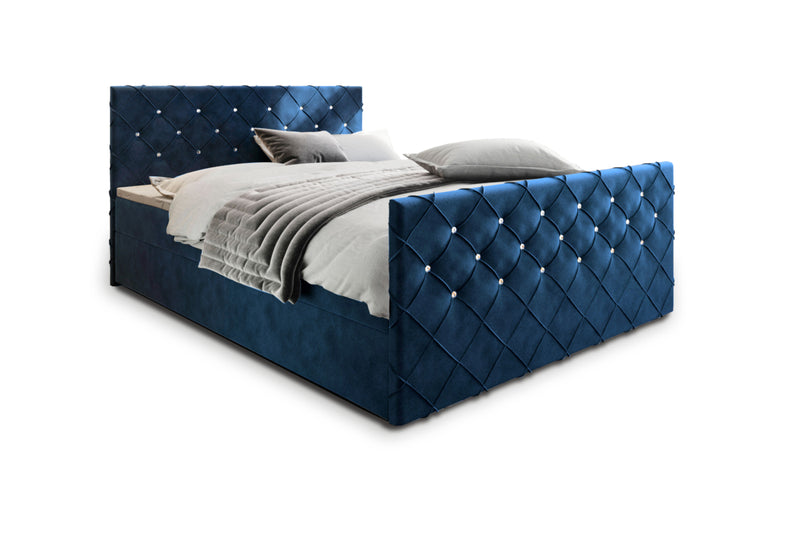 Čalúnená posteľ boxspring MINDY, 140x200, magic velvet 2216 - - 0