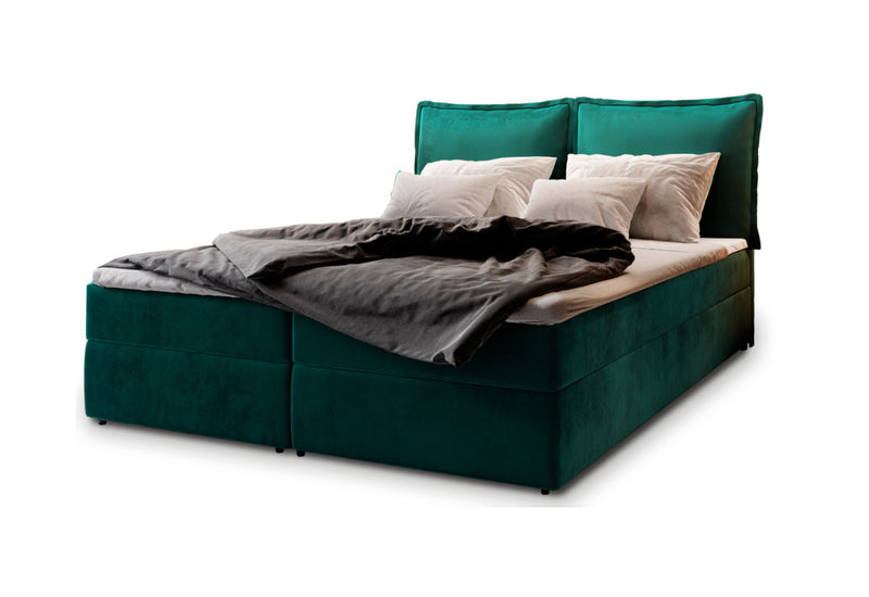 Čalúnená posteľ boxspring LINTO, 180x200, monolith 37 - - 0