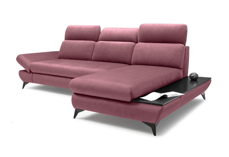 Rohová rozkladacia sedačka LITAN, 280x102x166, fancy 63, pravá - - 0