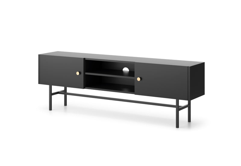 TV stolík DIMANO, 155x52x35, čierna - - 0