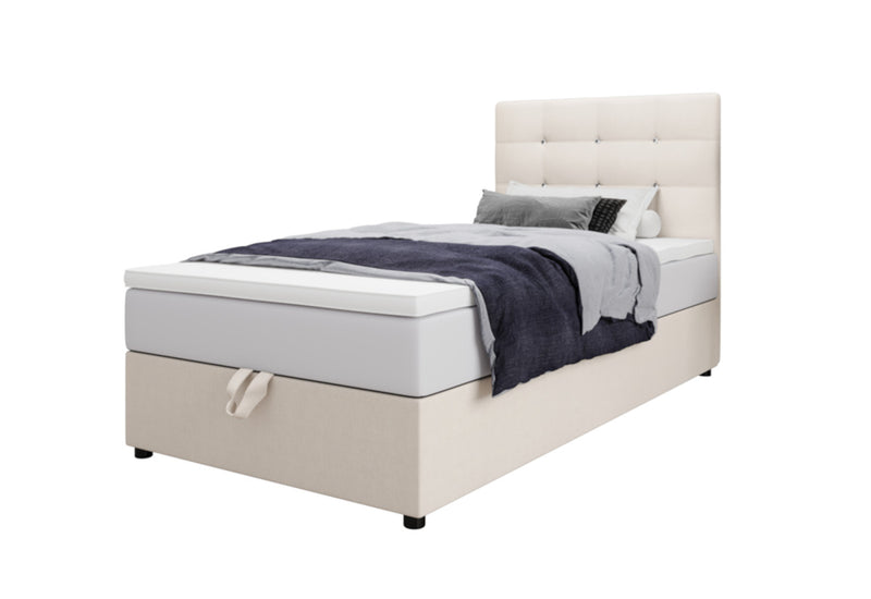 Čalúnená posteľ boxspring KING P, 80x200, cosmic 10 - - 0