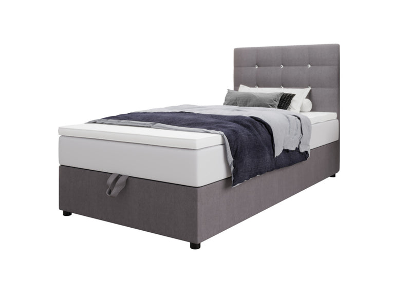 Čalúnená posteľ boxspring KING P, 80x200, cosmic 160 - - 0