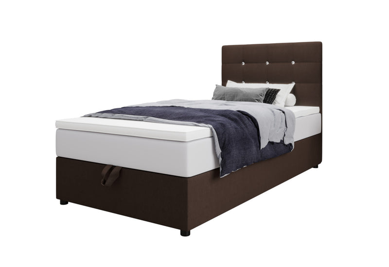 Čalúnená posteľ boxspring KING P, 80x200, cosmic 800 - - 0