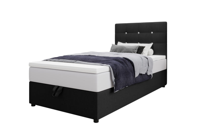 Čalúnená posteľ boxspring KING P, 80x200, cosmic 100 - - 0