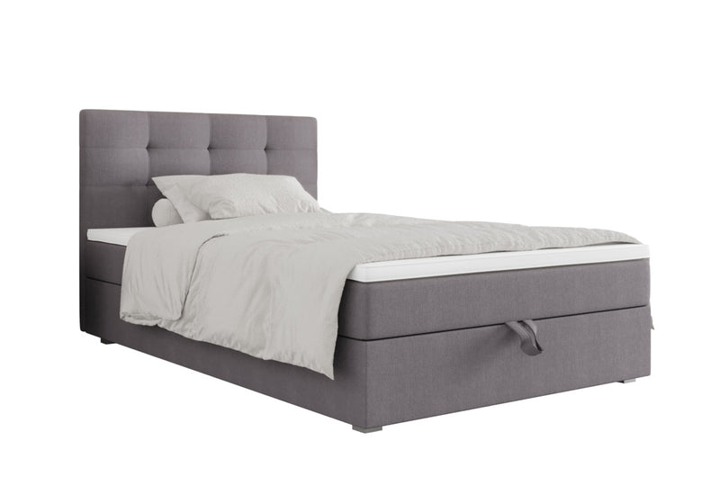 Čalúnená jednolôžková posteľ boxspring FANO P, 80x200, cosmic 160 - - 0
