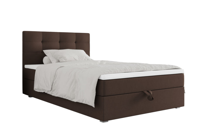 Čalúnená jednolôžková posteľ boxspring FANO P, 80x200, cosmic 800 - - 0