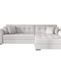 Rohová rozkladacia sedačka PALERMO, 294x80x196 cm, soft 017/white, pravá -  - 0