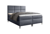 Čalúnená posteľ boxspring GRETA + topper, 180x200, fancy 90 -  - 0