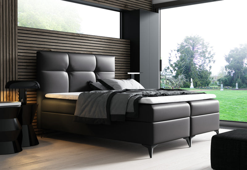 Čalúnená posteľ boxspring LINDT + vrchný matrac - ARANZ - 4