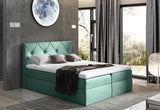 Čalúnená posteľ boxspring DIAMOND + vrchný matrac - ARANZ - 1