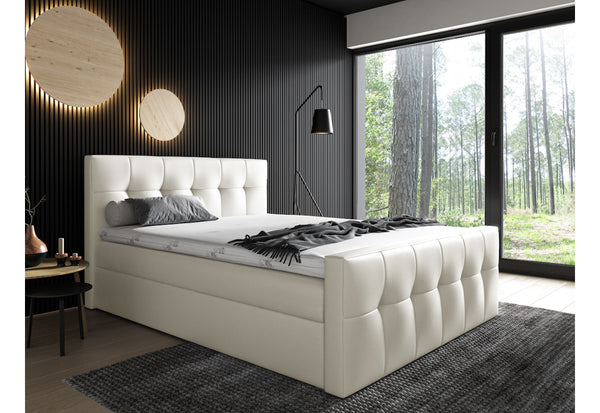 Čalúnená posteľ boxspring HORSE + vrchný matrac - ARANZ - 1