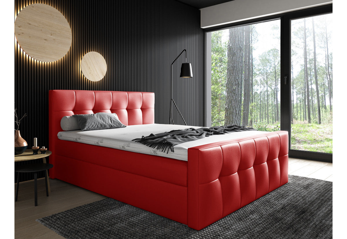 Čalúnená posteľ boxspring HORSE + vrchný matrac - ARANZ - 3