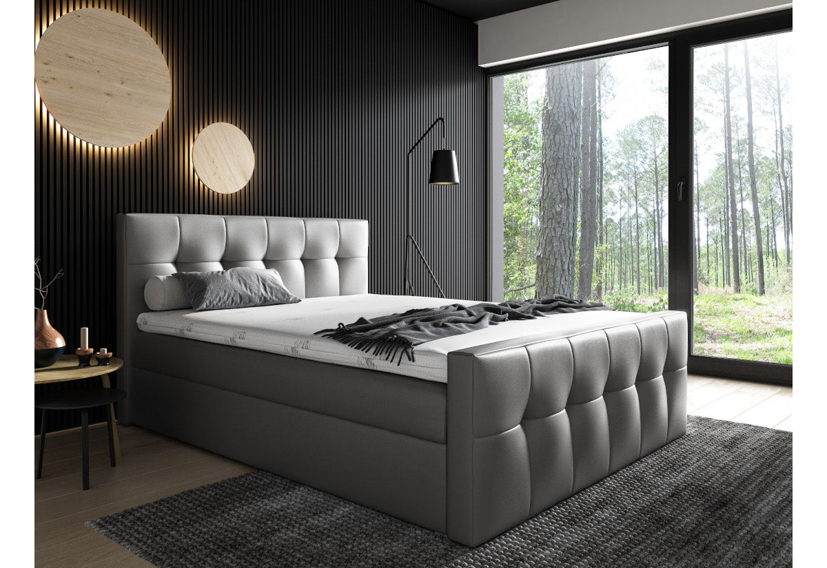 Čalúnená posteľ boxspring HORSE + vrchný matrac - ARANZ - 4