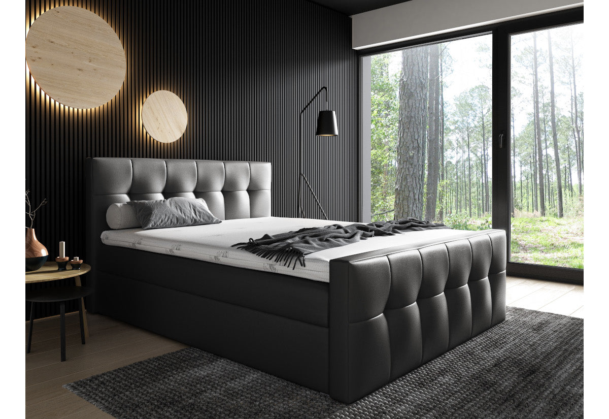 Čalúnená posteľ boxspring HORSE + vrchný matrac - ARANZ - 5