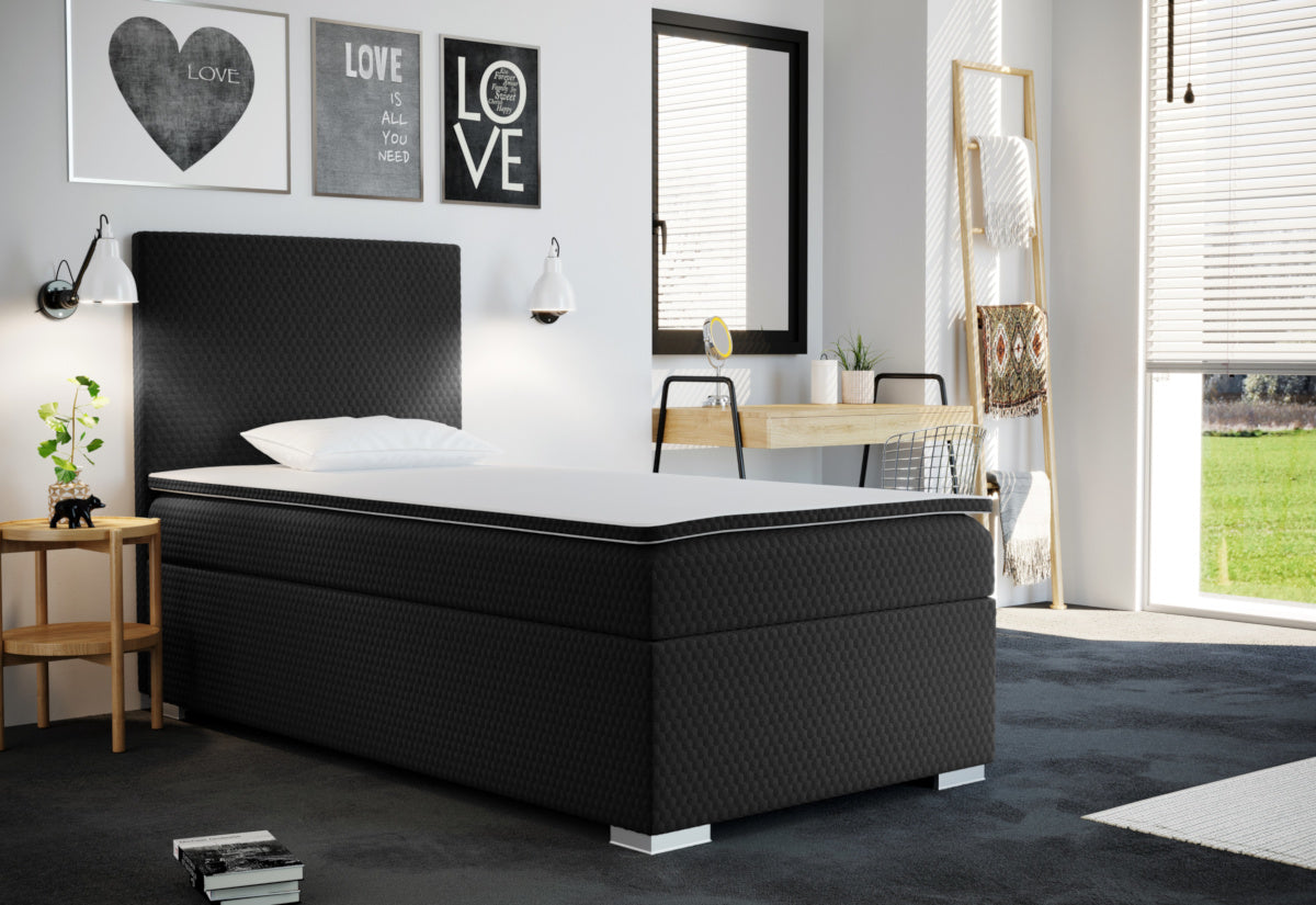 Čalúnená posteľ boxspring RENATA + vrchný matrac - ARANZ - 2