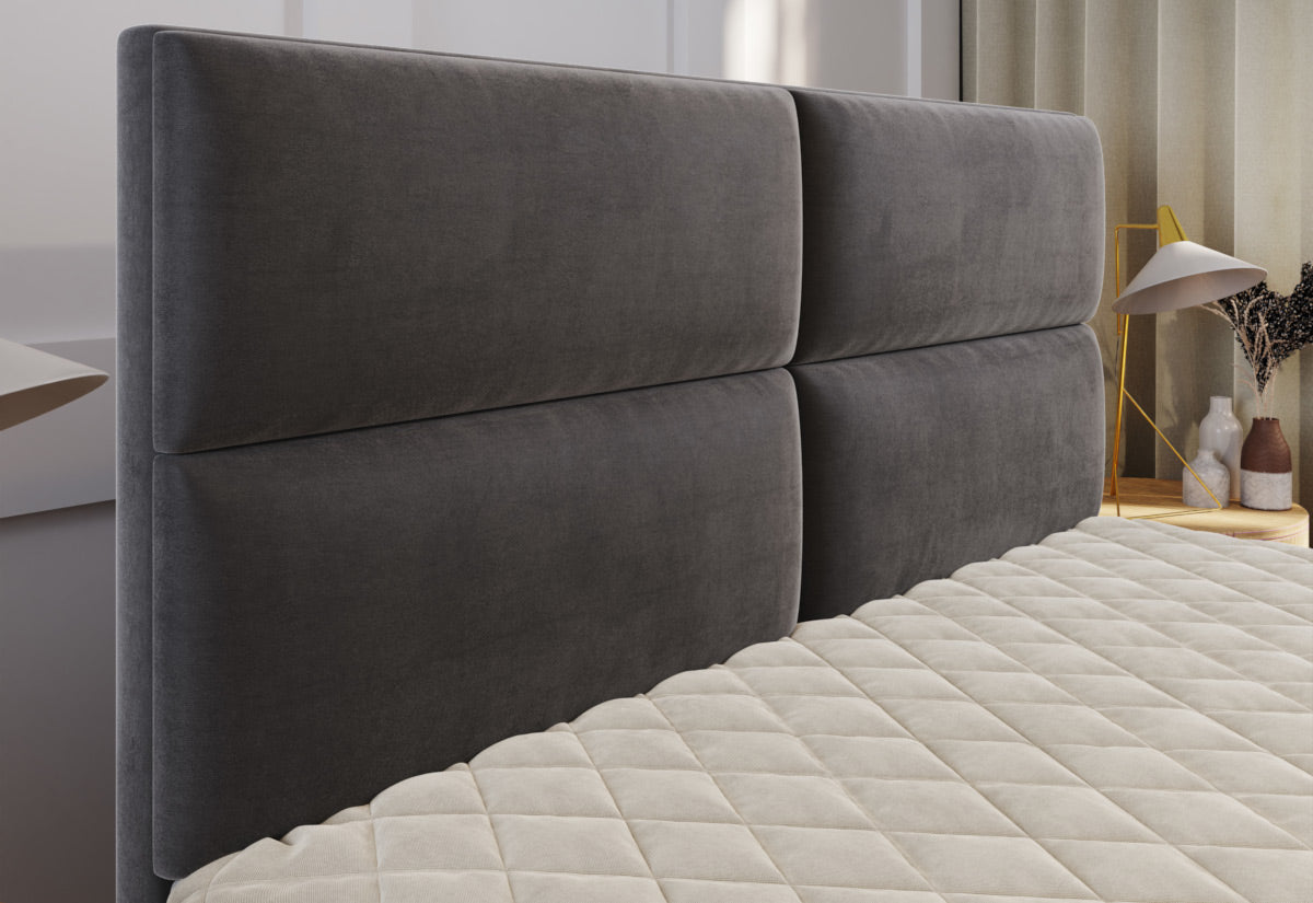 Čalúnená posteľ boxspring MILON + vrchný matrac - DETAIL - 1