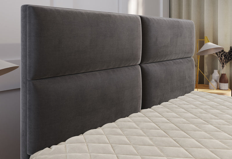 Čalúnená posteľ boxspring MILON + vrchný matrac - DETAIL - 1
