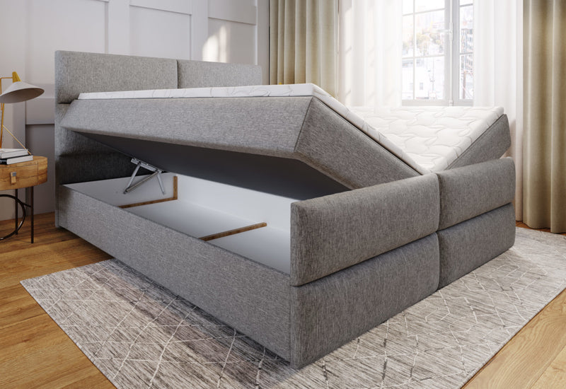 Čalúnená posteľ boxspring MILON + vrchný matrac - DETAIL - 2