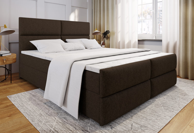 Čalúnená posteľ boxspring MILON + vrchný matrac - ARANZ - 4