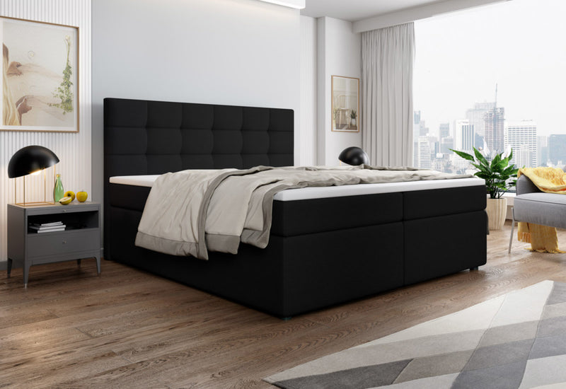 Čalúnená posteľ boxspring SALMA + vrchný matrac - ARANZ - 6