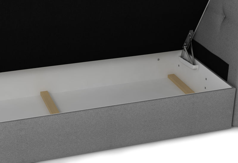 Čalúnená posteľ boxspring MODELA + vrchný matrac - DETAIL - 1