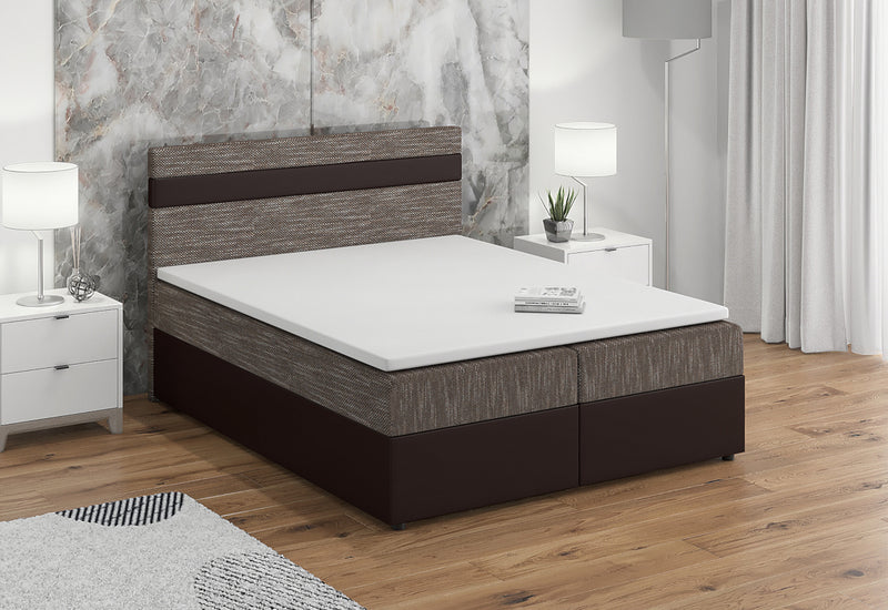 Čalúnená posteľ boxspring MODELA + vrchný matrac - ARANZ - 3