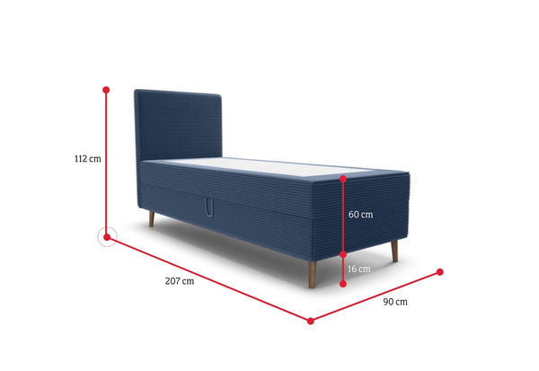 Čalúnená posteľ boxspring RANA comfort 2 - ROZMEROVKA - 1