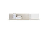 Polica REMAR, 120x25x25, dub Wilton/biela/antracit -  - 0