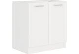 Kuchynská skrinka drezová ALBERTA ZL 2F BB, 80x82x52, biela -  - 0