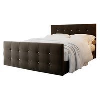 Čalúnená posteľ boxspring NAOMI, 180x200, cosmic 800 -  - 0