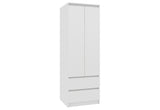 Skriňa ESTRELLA S60 2D2SZ, 60x180x51, biela -  - 0