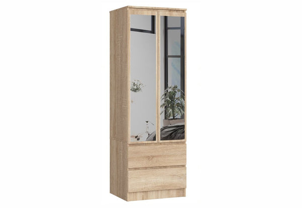 Skriňa so zrkadlami ESTRELLA S60 2D2SZ, 60x180x51, sonoma -  - 0