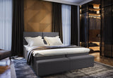 Čalúnená posteľ boxspring MELISA, 140x200, sawana 05 + topper -  - 0