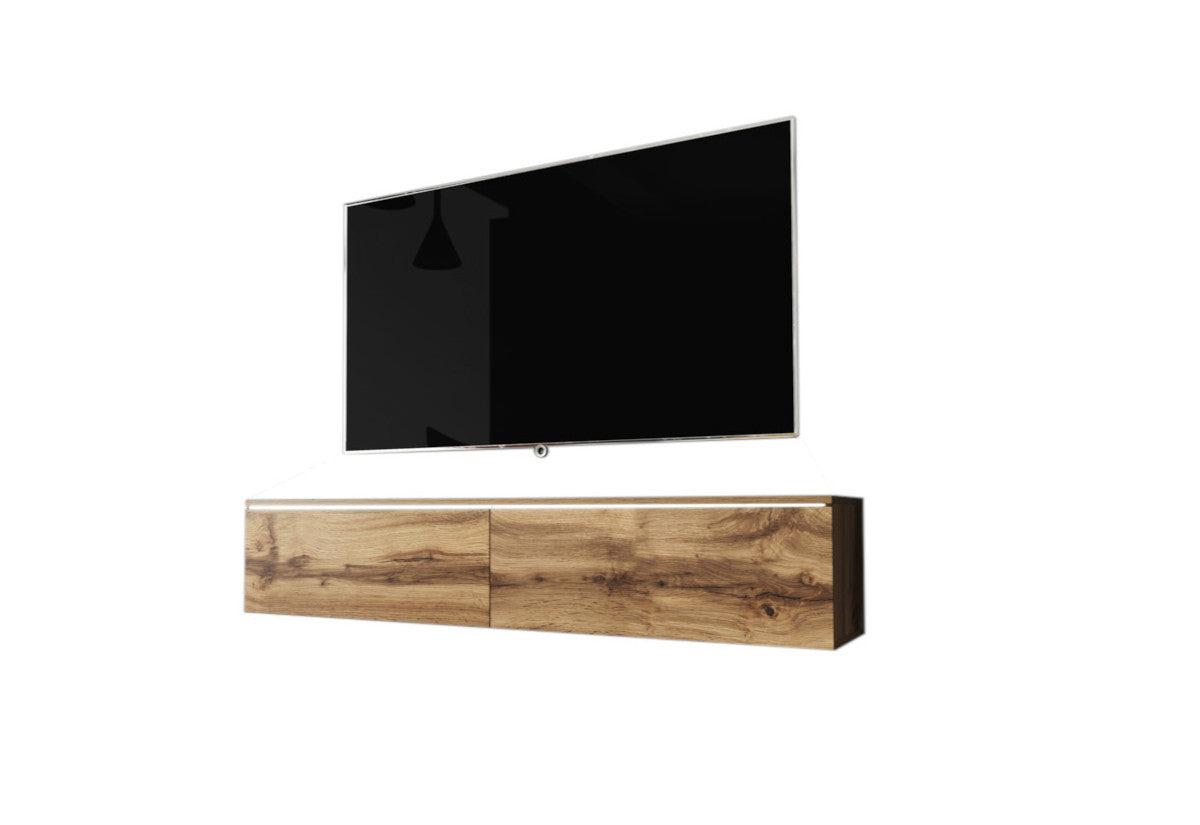 TV stolík MENDES D 140, 140x30x32, dub wotan -  - 0