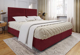 Čalúnená posteľ boxspring COMIC, 140x200, matt velvet 59 + topper -  - 0