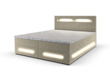 Čalúnená posteľ boxspring MINOR + topper, 140x200, monolith 02 -  - 0