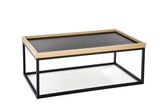 Konferenčný stolík VISPA, 100x39x60, prírodná/čierna -  - 0