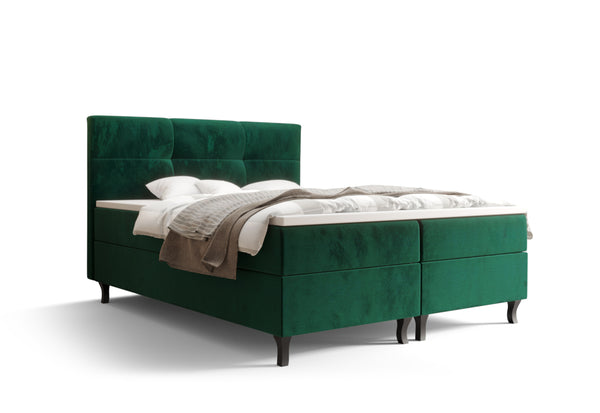 Čalúnená posteľ boxspring AMIR, 140x200, monolith 37 -  - 0