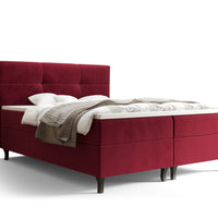 Čalúnená posteľ boxspring AMIR, 160x200, monolith 59 -  - 0
