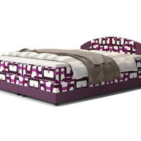 Čalúnená posteľ boxspring ORAN, 140x200, damir 2/rainbow 9 -  - 0